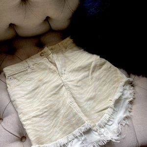 Mini skirt with fringe